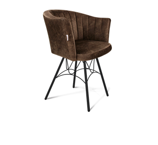 Обеденный стул SHT-ST42-1 / SHT-S100 (кофейный трюфель/черный муар) в Перми