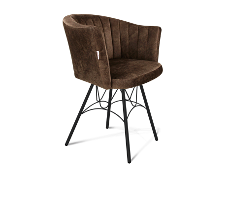 Обеденный стул SHT-ST42-1 / SHT-S100 (кофейный трюфель/черный муар) в Перми - изображение