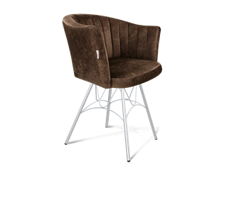 Обеденный стул SHT-ST42-1 / SHT-S100 (кофейный трюфель/хром лак) в Перми - предосмотр