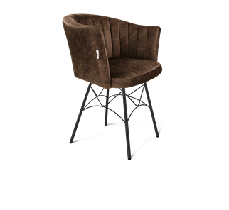 Обеденный стул SHT-ST42-1 / SHT-S107 (кофейный трюфель/черный муар) в Перми