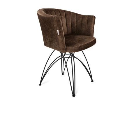 Обеденный стул SHT-ST42-1 / SHT-S112 (кофейный трюфель/черный муар) в Перми - изображение