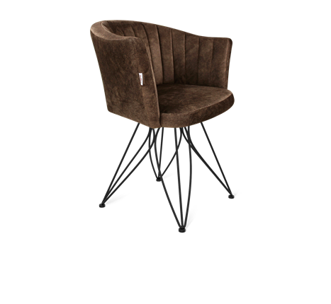 Обеденный стул SHT-ST42-1 / SHT-S113 (кофейный трюфель/черный муар) в Перми - изображение