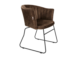Обеденный стул SHT-ST42-1 / SHT-S167 (кофейный трюфель/черный муар) в Перми - предосмотр