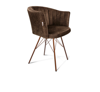 Обеденный стул SHT-ST42-1 / SHT-S37 (кофейный трюфель/медный металлик) в Перми