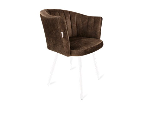 Обеденный стул SHT-ST42-1 / SHT-S95-1 (кофейный трюфель/белый муар) в Перми - изображение