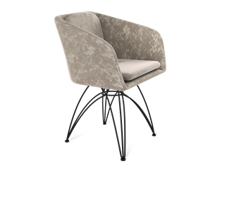 Обеденный стул SHT-ST43-1 / SHT-S112 (карамельный латте/черный муар) в Перми