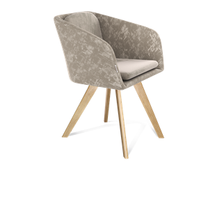 Обеденный стул SHT-ST43-1 / SHT-S39 (карамельный латте/прозрачный лак) в Перми