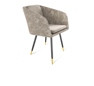 Обеденный стул SHT-ST43-1 / SHT-S95-1 (карамельный латте/черный муар/золото) в Перми