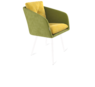 Обеденный стул SHT-ST43-2 / SHT-S95-1 (фисташковый десерт/белый муар) в Перми