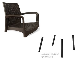 Обеденный стул SHT-ST68 / SHT-S424 (черно-коричневый) в Чайковском