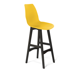 Барный стул SHT-ST29/S65 (желтый ral 1021/венге) в Перми