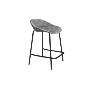 Полубарный стул SHT-ST19-SF1 / SHT-S29P-1 (дымный/черный муар) в Перми - предосмотр