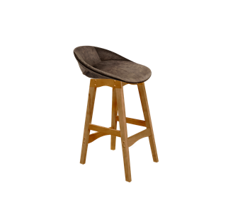 Полубарный стул SHT-ST19-SF1 / SHT-S65-1 (кофейный трюфель/светлый орех) в Перми - предосмотр