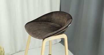 Полубарный стул SHT-ST19-SF1 / SHT-S65-1 (кофейный трюфель/светлый орех) в Перми - предосмотр 8