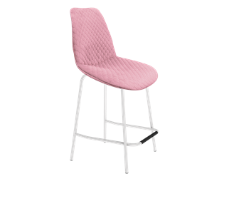 Полубарный стул SHT-ST29-С22 / SHT-S29P-1 (розовый зефир/белый муар) в Перми - предосмотр