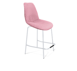 Полубарный стул SHT-ST29-С22 / SHT-S29P-1 (розовый зефир/хром лак) в Перми
