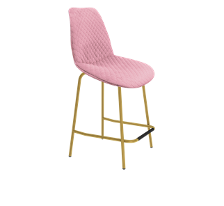 Полубарный стул SHT-ST29-С22 / SHT-S29P-1 (розовый зефир/золото) в Перми - предосмотр