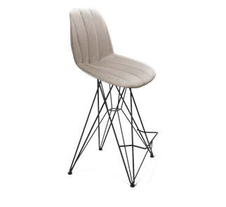 Полубарный стул SHT-ST29-С22 / SHT-S66-1 (лунный камень/черный муар) в Перми