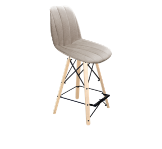 Полубарный стул SHT-ST29-С22 / SHT-S80-1 (лунный камень/прозрачный лак/черный) в Перми - предосмотр
