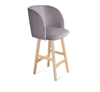 Полубарный стул SHT-ST33 / SHT-S65-1 (сиреневая орхидея/прозрачный лак) в Перми