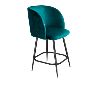Полубарный стул SHT-ST33-1 / SHT-S148-1 (альпийский бирюзовый/черный муар/золото) в Перми - предосмотр