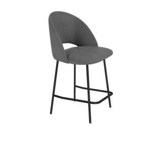 Полубарный стул SHT-ST34 / SHT-S29P-1 (платиново-серый/черный муар) в Перми