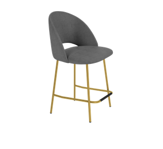 Полубарный стул SHT-ST34 / SHT-S29P-1 (платиново-серый/золото) в Перми