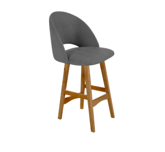 Полубарный стул SHT-ST34 / SHT-S65-1 (платиново-серый/светлый орех) в Перми