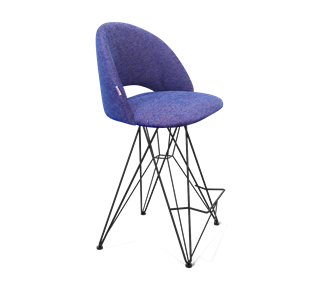 Полубарный стул SHT-ST34 / SHT-S66-1 (синий мираж/черный муар) в Перми
