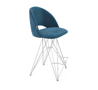 Полубарный стул SHT-ST34 / SHT-S66-1 (тихий океан/хром лак) в Перми - предосмотр
