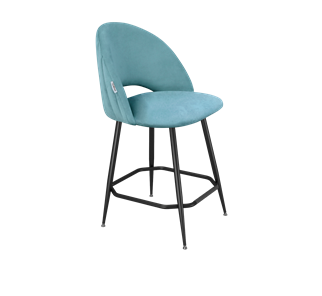 Полубарный стул SHT-ST34-1 / SHT-S148-1 (голубая пастель/черный муар) в Перми