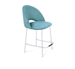 Полубарный стул SHT-ST34-1 / SHT-S29P-1 (голубая пастель/хром лак) в Перми - предосмотр