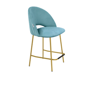 Полубарный стул SHT-ST34-1 / SHT-S29P-1 (голубая пастель/золото) в Перми