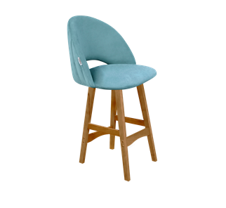 Полубарный стул SHT-ST34-1 / SHT-S65-1 (голубая пастель/светлый орех) в Перми