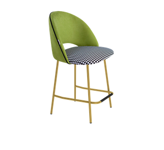 Полубарный стул SHT-ST34-3 / SHT-S29P-1 (оливковый/гусиная лапка/золото) в Перми