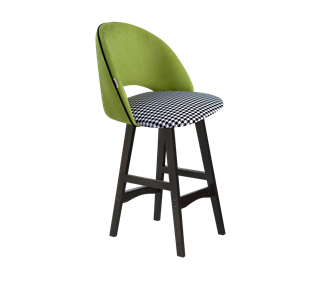 Полубарный стул SHT-ST34-3 / SHT-S65-1 (оливковый/гусиная лапка/венге) в Перми