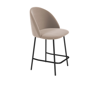 Полубарный стул SHT-ST35 / SHT-S29P-1 (латте/черный муар) в Перми