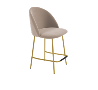 Полубарный стул SHT-ST35 / SHT-S29P-1 (латте/золото) в Перми