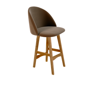 Полубарный стул SHT-ST35 / SHT-S65-1 (кофейный ликер/светлый орех) в Перми