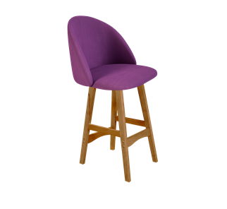 Полубарный стул SHT-ST35 / SHT-S65-1 (ягодное варенье/светлый орех) в Перми