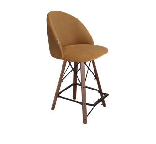 Полубарный стул SHT-ST35 / SHT-S80-1 (горчичный/темный орех/черный) в Березниках