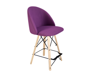Полубарный стул SHT-ST35 / SHT-S80-1 (ягодное варенье/прозрачный лак/черный) в Березниках