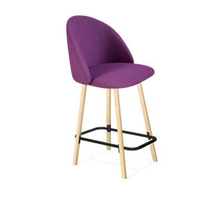 Полубарный стул SHT-ST35 / SHT-S94-1 (ягодное варенье/прозрачный лак/черный муар) в Березниках
