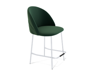 Полубарный стул SHT-ST35-2 / SHT-S29P-1 (лиственно-зеленый/хром лак) в Перми