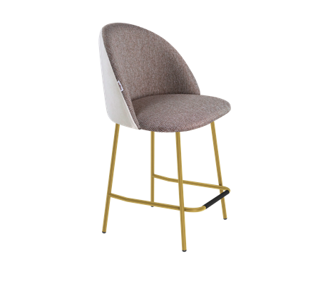 Полубарный стул SHT-ST35-3 / SHT-S29P-1 (тростниковый сахар/зефирный/золото) в Перми - изображение