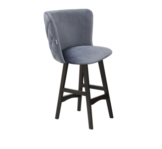 Полубарный стул SHT-ST36-3 / SHT-S65-1 (нейтральный серый/венге) в Перми
