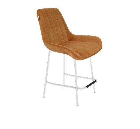 Полубарный стул SHT-ST37 / SHT-S29P-1 (горчичный/белый муар) в Перми - изображение