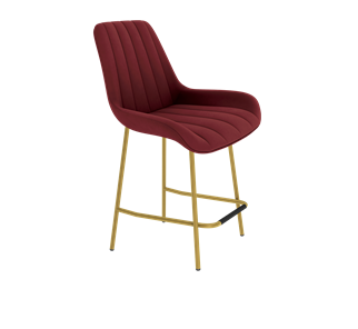 Полубарный стул SHT-ST37 / SHT-S29P-1 (рубиновое вино/золото) в Перми - предосмотр