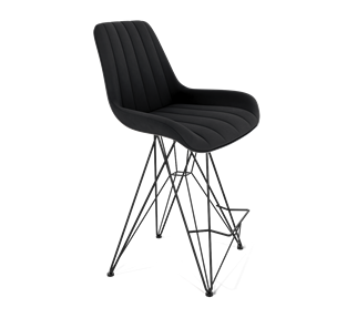 Полубарный стул SHT-ST37 / SHT-S66-1 (ночное затмение/черный муар) в Перми - предосмотр