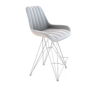 Полубарный стул SHT-ST37 / SHT-S66-1 (серое облако/хром лак) в Перми - предосмотр